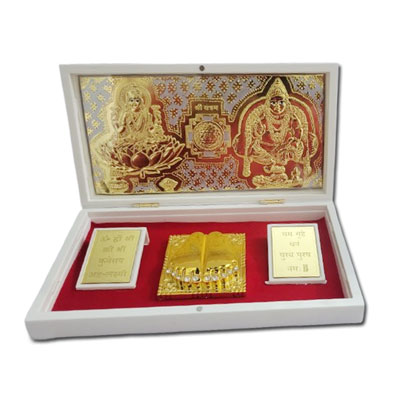"24 carat Lakshmi Kubera code 001 - Click here to View more details about this Product
